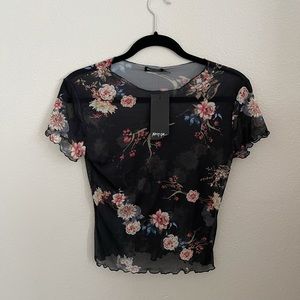 Mesh Floral Top | S
